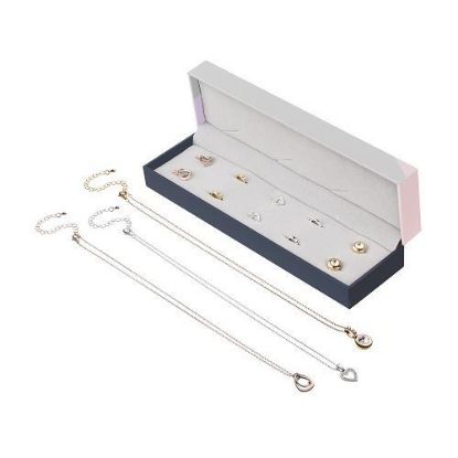 Image de BELLE ET BEAU - SET DE 3 COLLIERS ET 5 PAIRES DE BOUCLES D'OREILLES