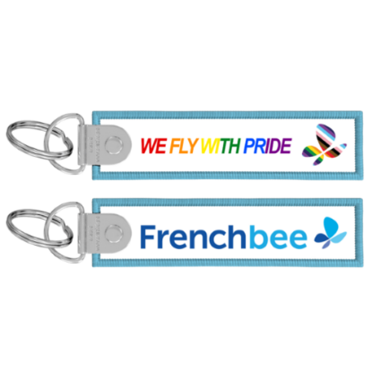 Image de FRENCH BEE - Porte clé Flamme Gay Pride